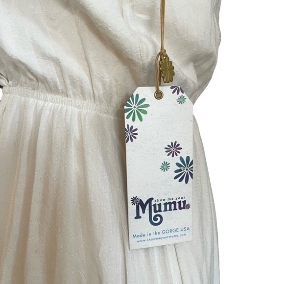 SHOW Me Your MuMu Molly Mullet High Low Dress in White Challis NWT Sz Small - Picture 5 of 8